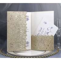 Glitter Paper Laser Greeting Card Golden Card Silvery Card Customization